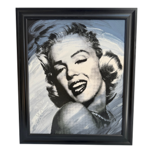 Original John Stango Painting of Marilyn Monroe, Framed