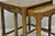 Wood Vintage Baker Barley Twist Oak Parquetry Inlay Nesting Step Lamp Side Tables For Sale - Image 7 of 15