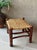 Mid 20th Century Rustic Chic Mid 20th-Century Hickory Wood & Handwoven Double Twill Plaited Cane Bench For Sale - Image 5 of 18
