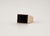 Mid-Century Modern Vintage Gold Ring with Onyx, 1970s For Sale - Image 3 of 10