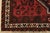 Shiraz Rug 3’11” X 5’2” Red Wool Vintage Tribal Hand-Knotted Oriental Carpet For Sale - Image 10 of 13