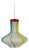 Opaline Glass Pendant Lamp from Stilnovo, Italy, 1960s For Sale