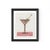 Willa Heart Kitty the Martini by Willa Heart in Brimfield Black Frame, Mini Art Print For Sale - Image 4 of 4