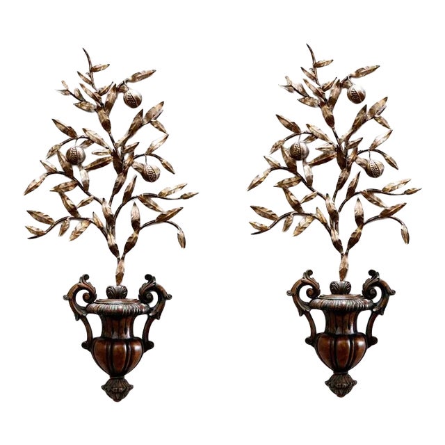 Italian Neoclassic Style Carved Wall Sculptures - "Josephine" - a Pair For Sale