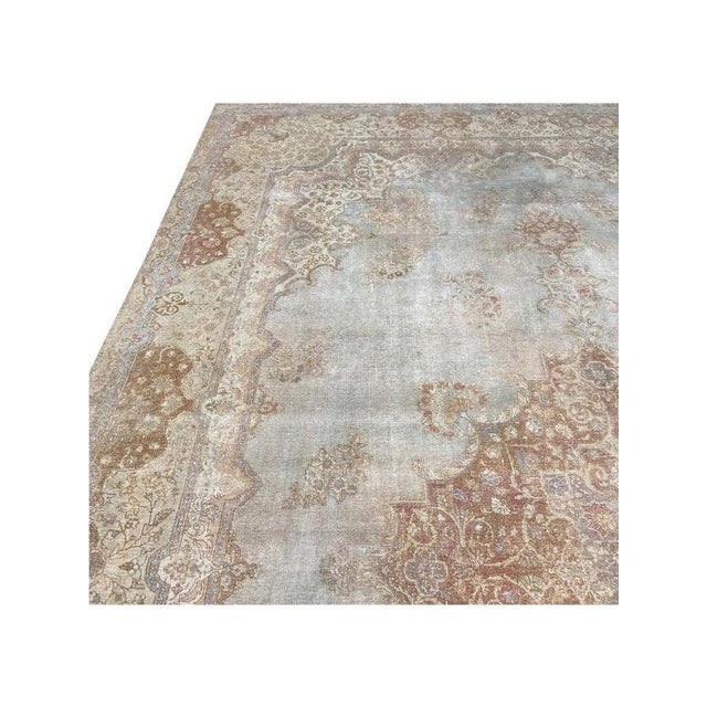 1950s Old Persian Tabriz Area Rug 10x15 For Sale - Image 12 of 12
