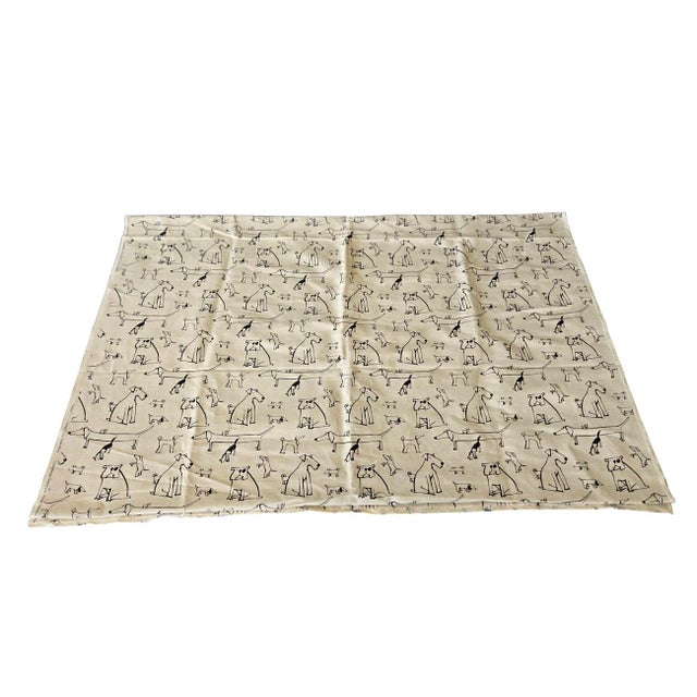 Mid-Century Modern Vintage Lisa Sollenberg Ljunbergs Textiltryck "Valpar" Cotton Canvas Fabric , 4 Yards For Sale - Image 3 of 14