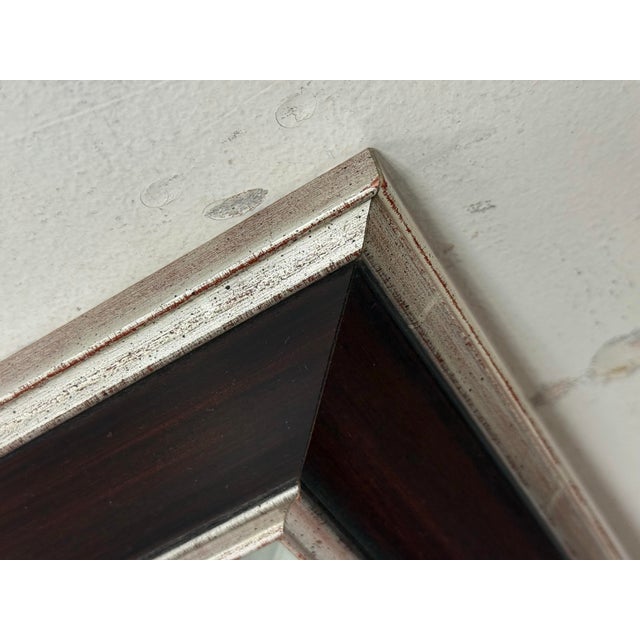 Wood Custom Design Rectangular Wall Mirror For Sale - Image 7 of 12