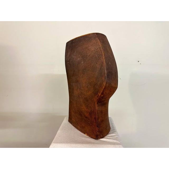 Sculpture Materials Clayton James Large Clay Head Vessel For Sale - Image 7 of 10