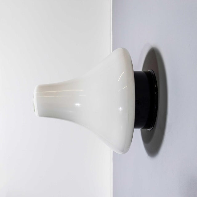 1950s Opaline UFO Wall Lamp, 1950s For Sale - Image 5 of 11