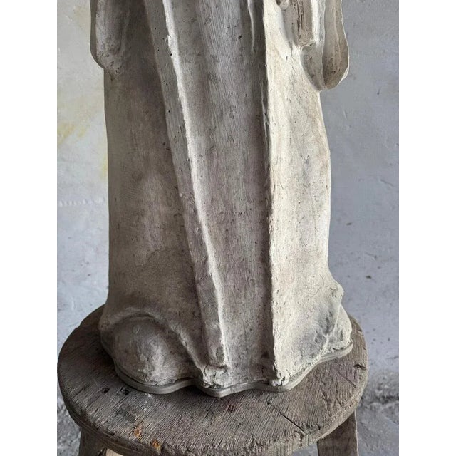 Plaster Statues by Walter De Buck, Set of 2 For Sale - Image 6 of 14