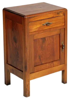 Early 20th Century Art Nouveau Walnut Nightstand by Meroni Fossati Lissone, 1890s