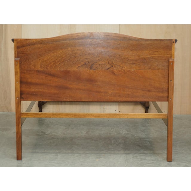 English Double Bed Frame in Burr Walnut, 1900s For Sale - Image 16 of 18