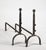 Metal 19th Century Iron Fireplace Andirons, Set of 2 For Sale - Image 7 of 8