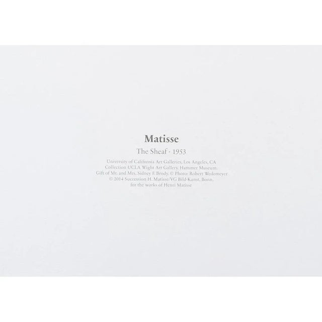 Abstract Henri Matisse "The Sheaf", First German Edition Poster For Sale - Image 3 of 7