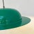 Mid-Century Modern Italian Hat-Shaped Green Metal Chandelier, 1970s For Sale - Image 9 of 16