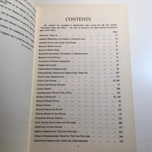 Watch & Clock Encyclopedia De Carle 1965 Chairish