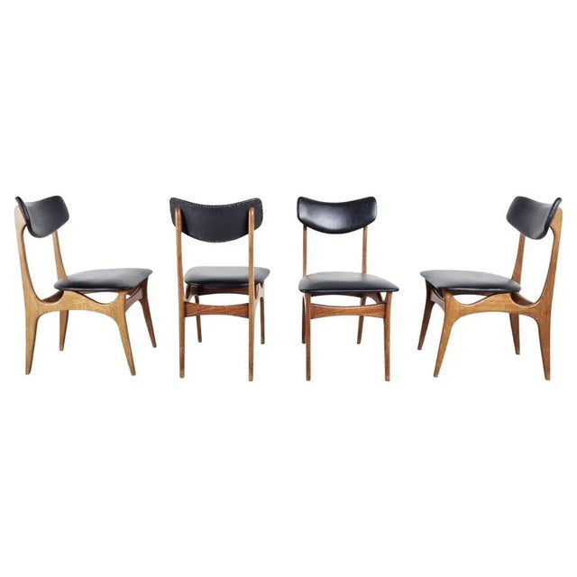 Vintage Dining Chairs attributed to Louis Van Teeffelen, 1960s For Sale - Image 10 of 10