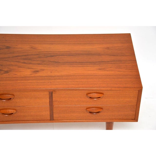 Brown Vintage Danish Teak Side Chest from FM Møbler, 1960s For Sale - Image 8 of 11
