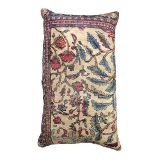 Large Antique Teheran Rug Pillow For Sale