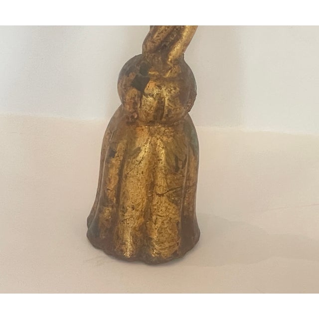 1950s Italian Hollywood Regency Rope & Tassel Gilt Metal Stool For Sale - Image 16 of 17