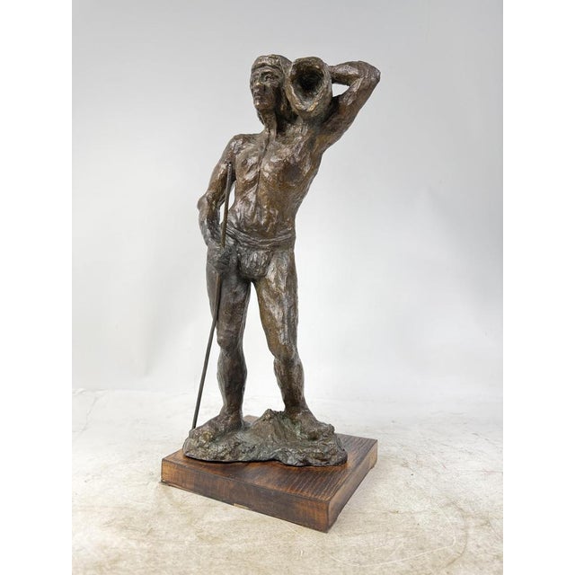 Hand-Worked Bronze Sculpture, 1940s For Sale - Image 16 of 16