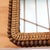 Paul Frankl Vintage Arched Wall Mirror | Rattan and Wooden Bead Frame For Sale - Image 4 of 6