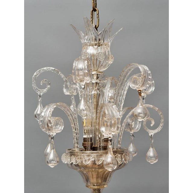 Venetian 2-Tier Chandelier with 9 Bulbs For Sale - Image 4 of 14