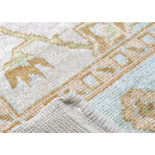 1960s Turkish Oushak Rug For Sale - Image 4 of 5