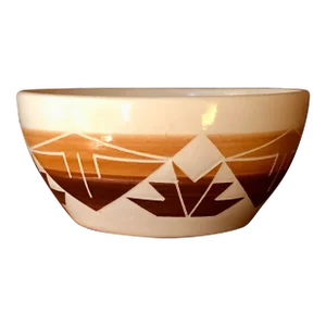 Vintage Sioux Native American Studio Pottery Bowl Signed and Numbered Kate DisMounts