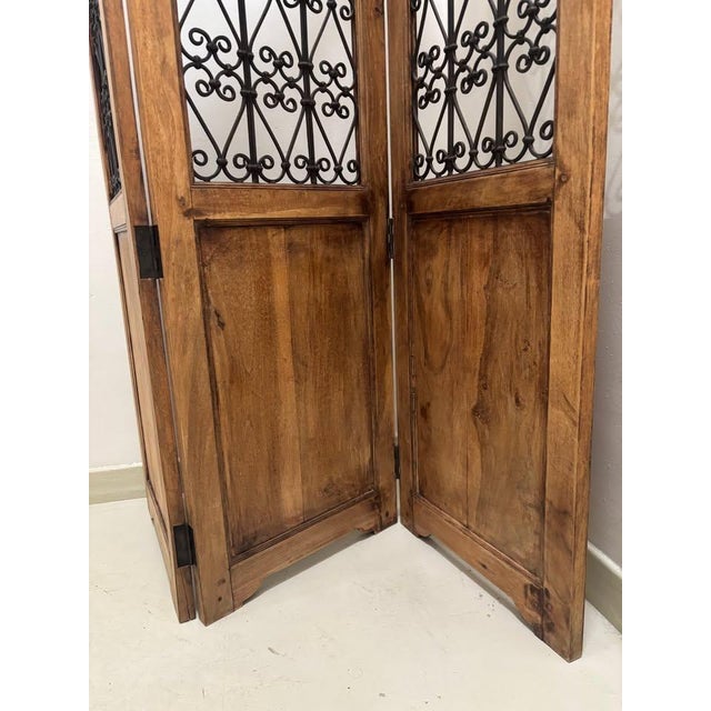 Woodcraft Late 20th Century Spanish Mission Style Room Divider For Sale - Image 4 of 7