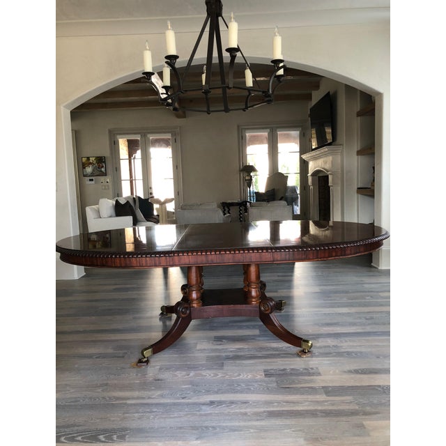 Traditional Henredon Pedestal Dining Table Chairish