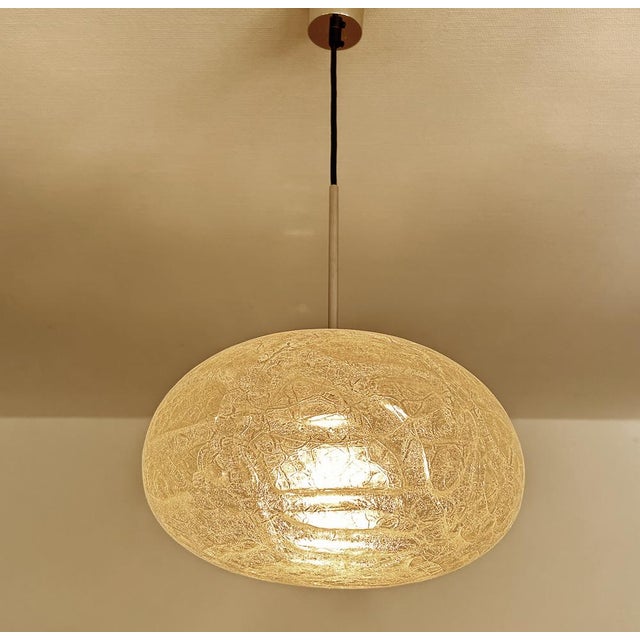 Vintage Murano Glass Pendant Light from Doria, 1970s For Sale - Image 15 of 17