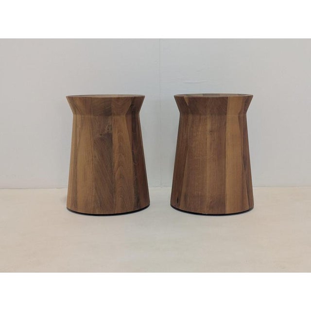 Dama Side Tables in Wood from Poliform, Set of 2 For Sale - Image 9 of 13