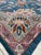 8x10 Blue Hand-Knotted Wool Serpentine Floral Classic Traditional Carpet Rug For Sale - Image 4 of 7