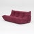 Togo Three-Seater Sofa in Burgundy Bouclet by Michel Ducaroy for Ligne Roset For Sale - Image 16 of 18