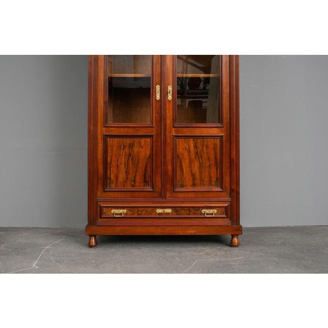 Art Nouveau Bookcase in Oak, Early 20th Century For Sale - Image 10 of 18