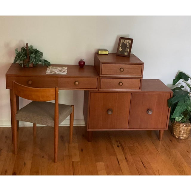 Vintage Mengel Permanized Furniture Modular Four Piece Desk MidCentury