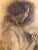 Paper Heinrich Pforr, Silent Devotion Portrait of Anne Pforr Shoemaker Profile, 1920s, Charcoal on Paper For Sale - Image 7 of 11