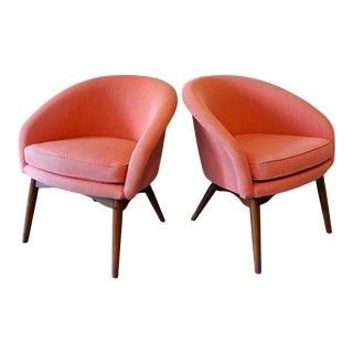 Pair of Milo Baughman for Thayer Coggin Occasional Chairs For Sale