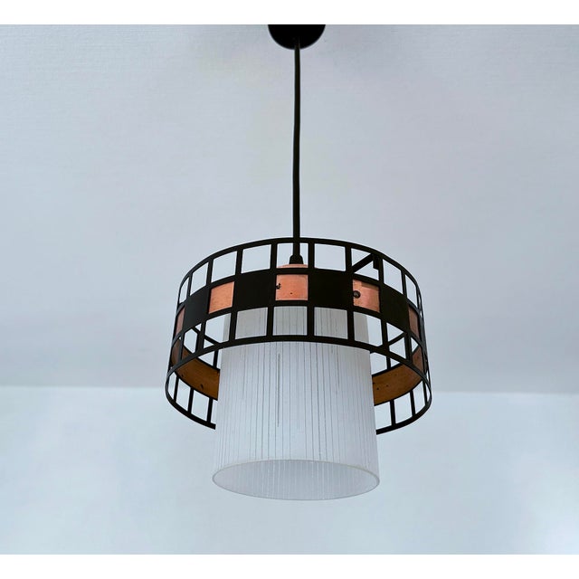 1960s Vintage Danish Modern Pendant Light For Sale - Image 5 of 14