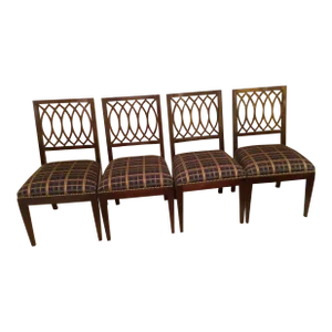 Late 20th Century Stickley Williamsburg Reserve Mahogany Side Chairs - Set of 4