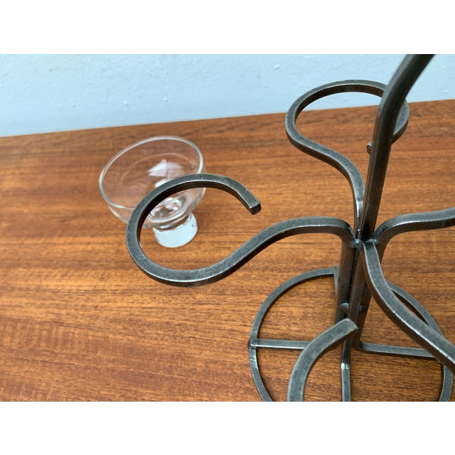 Danish Metal and Glass Candleholder, 1960s For Sale - Image 17 of 18
