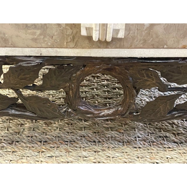 Tessellated Stone and Iron Treasure Chest of Drawers For Sale - Image 9 of 13