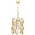 Metal Petite German Gilt Brass and Crystal Glass Pendant from Palwa, 1970s For Sale - Image 7 of 7