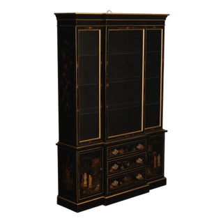 Hickory American Masterpiece Collection Vintage Chinoiserie China Cabinet For Sale