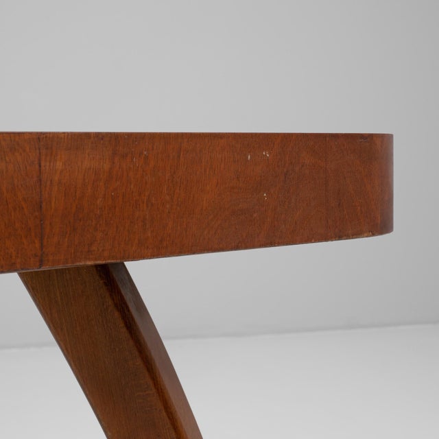 Wood 1960s Czech Walnut Spider Table By J. Halabala For Sale - Image 7 of 18