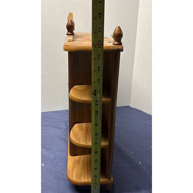 Showcase your favorite collectibles in timeless style with this **Vintage Mid-Century Modern (MCM) Double Door Curio...