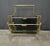Magazine Rack in Brass and Smoked Glass, 1960 For Sale - Image 5 of 13