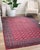 Contemporary 6x9 Rustic Nina Coral Traditional Geometric Nan Carpet Rug For Sale - Image 3 of 8