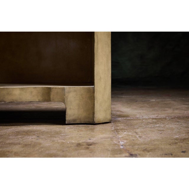 Pair of Serpentine-Front Parchment Nightstands For Sale - Image 14 of 14